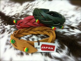 GO JAPAN LEATHER BANGLE ーエチオピアからの祈りー